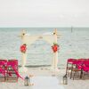 A Bright Orange and Fuchsia Wedding at Smathers Beach in Key West, Florida