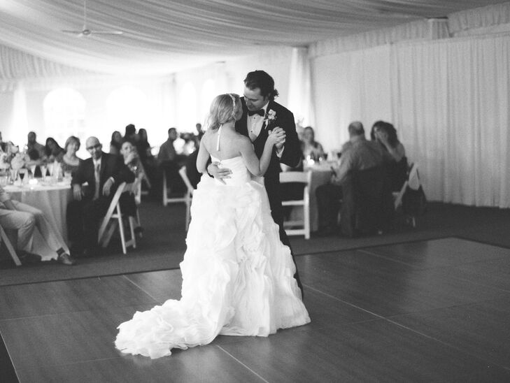 Jamie and Alex like to slow-dance together in public places as Alex sings the song “Unchained Melody” by The Righteous Brothers. “There was no better song choice for us to dance our first dance. I cried the entire dance, trying to comprehend how my dream of dancing to that song on our wedding night was now a reality,” Jamie says.