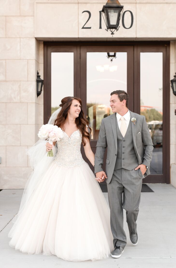 The bride: a nurse; the groom: a firefighter. So it’s no wonder that the wedding of high school sweethearts Brittney Whitney (25 and a nurse) and Josh