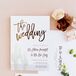 Invitation With Metallic Calligraphy Details
