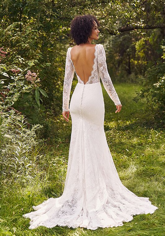 Lillian West 66336 Fit-and-Flare Wedding Dress - 3