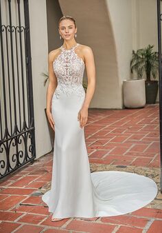 Jasmine Couture Logan Fit-and-Flare Wedding Dress