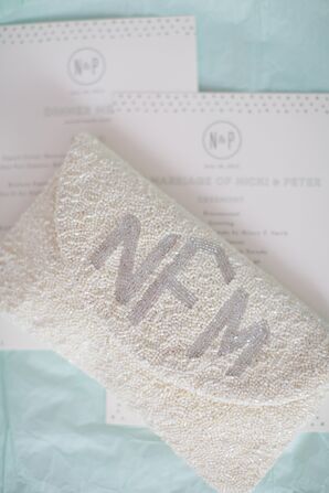Monogrammed Bridal Clutch