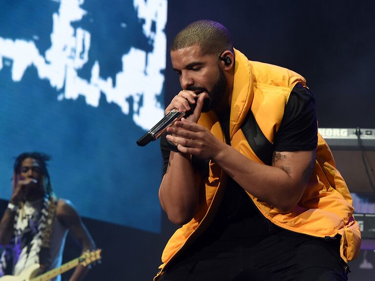 Drake performing at Coachella