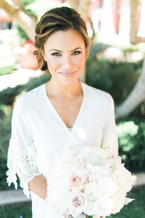 Bridal Prep, Ivory Dressing Robe