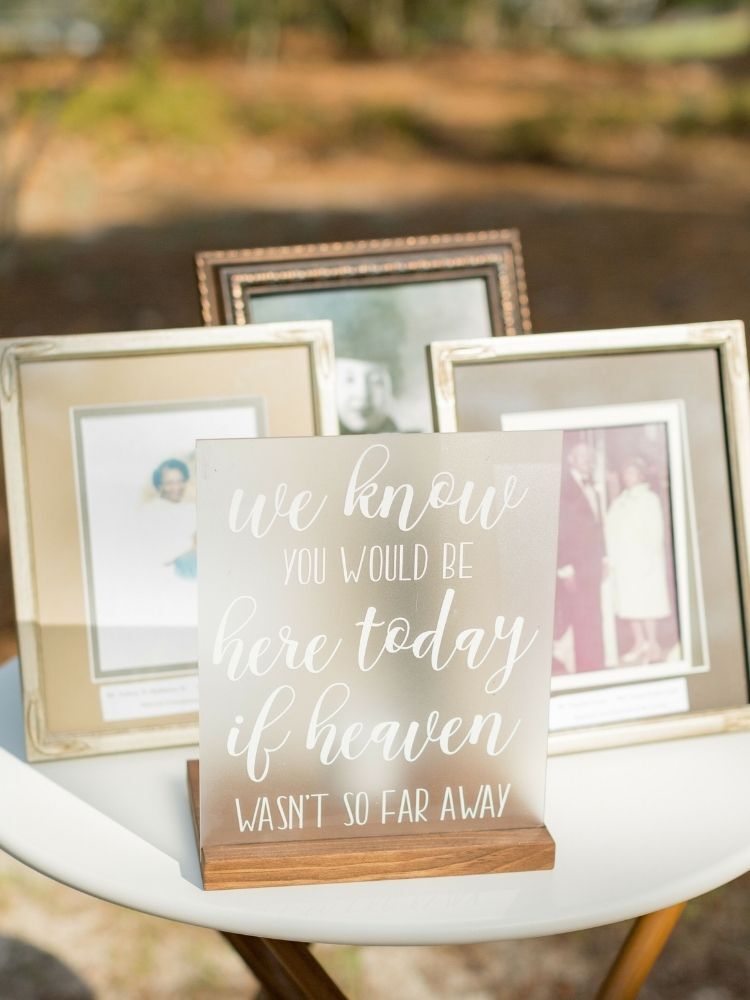 framed photos of deceased loved ones