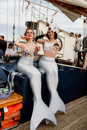 Mermaid Entertainment for Wedding on Governor's Island in New York