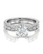With Clarity Vintage Marquise, Round, Oval Cut Engagement Ring - thumbnail - 1