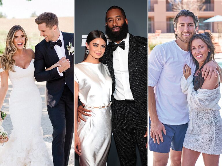 JoJo Fletcher and Jordan Rodgers; Matt James and Rachael Kirkconnell; Kaitlyn Bristwoe and Jason Tartick