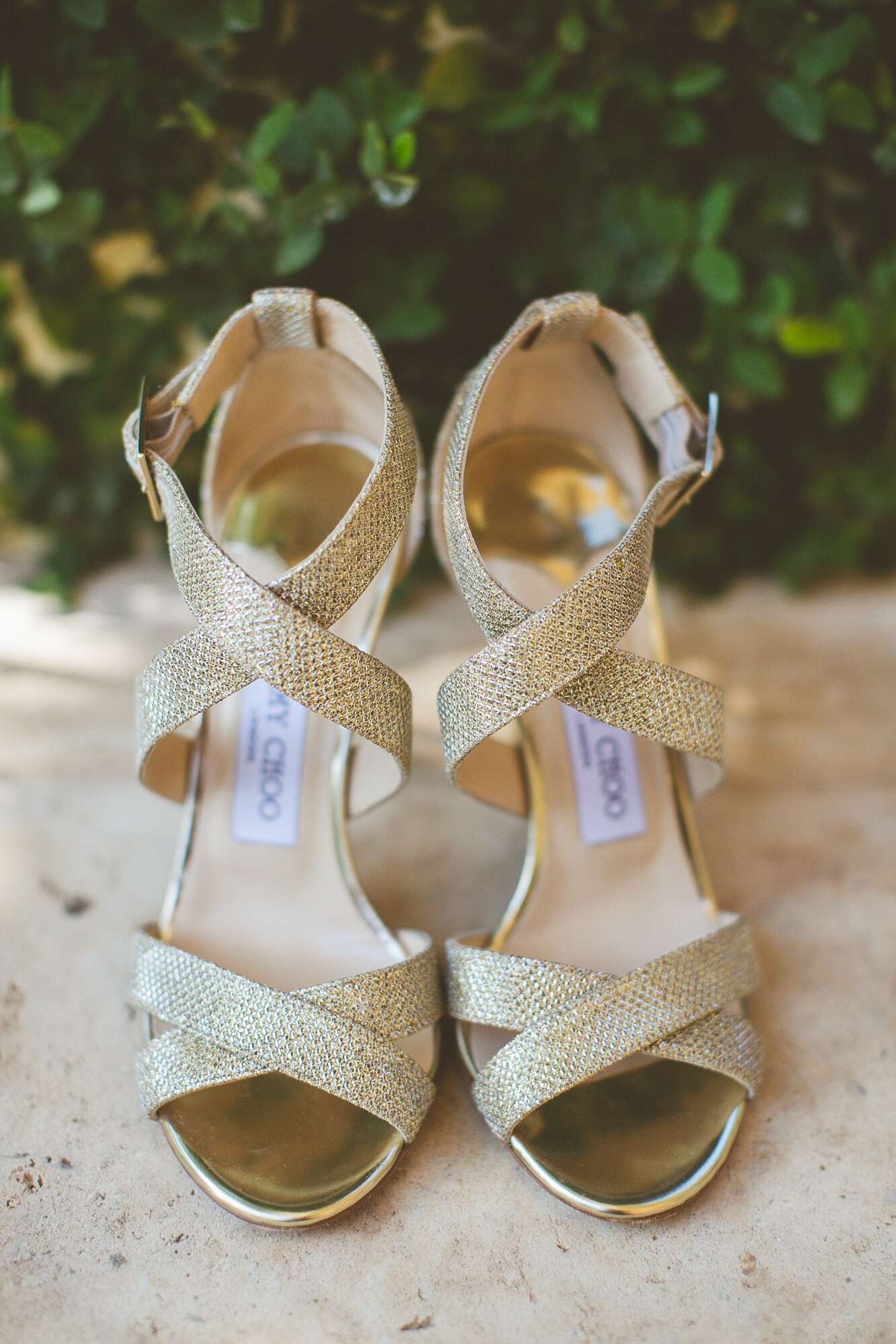 Photo of Gold jimmy choo bridal sandals