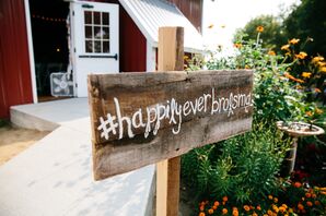 Personalized Social Media Hashtag Wedding Sign