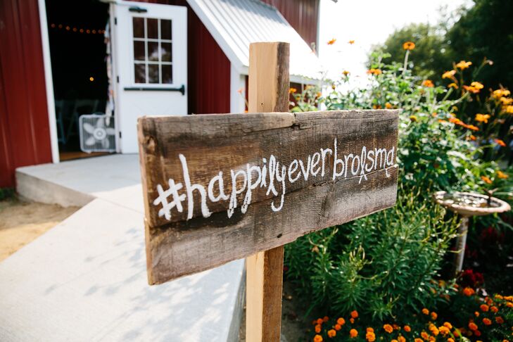 Personalized Social Media Hashtag Wedding Sign
