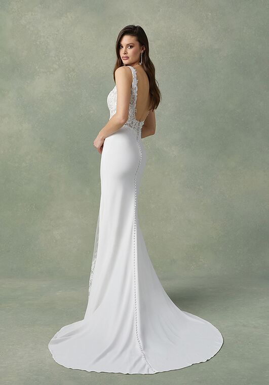 Justin Alexander Florien Fit-and-Flare Wedding Dress - 4