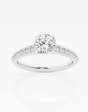 Grown Brilliance Cushion Cut Engagement Ring