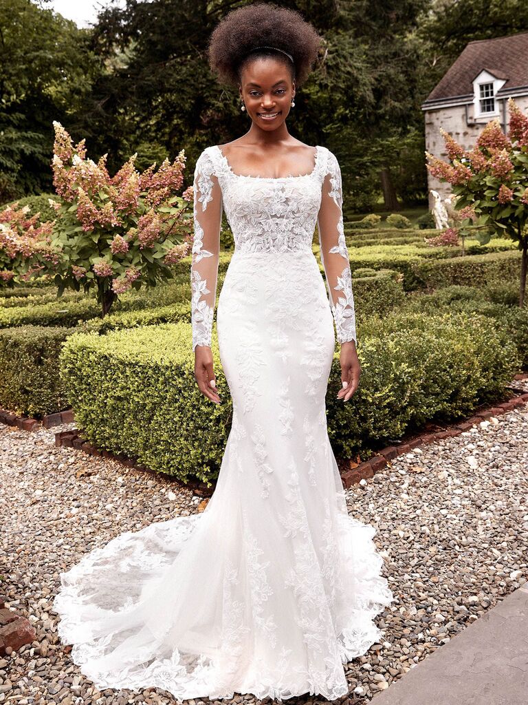 20 Square Neck Wedding Dresses for an Elevated Look