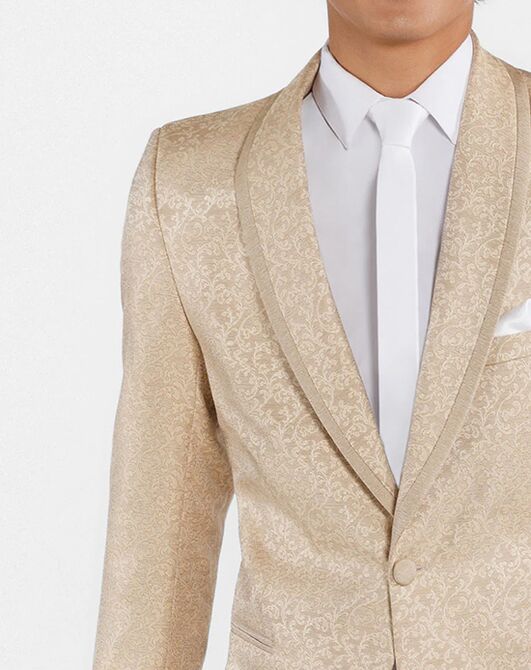 BLACKTIE NIGHT VINE Caramel Wedding Tuxedo Champagne Tuxedo - 3