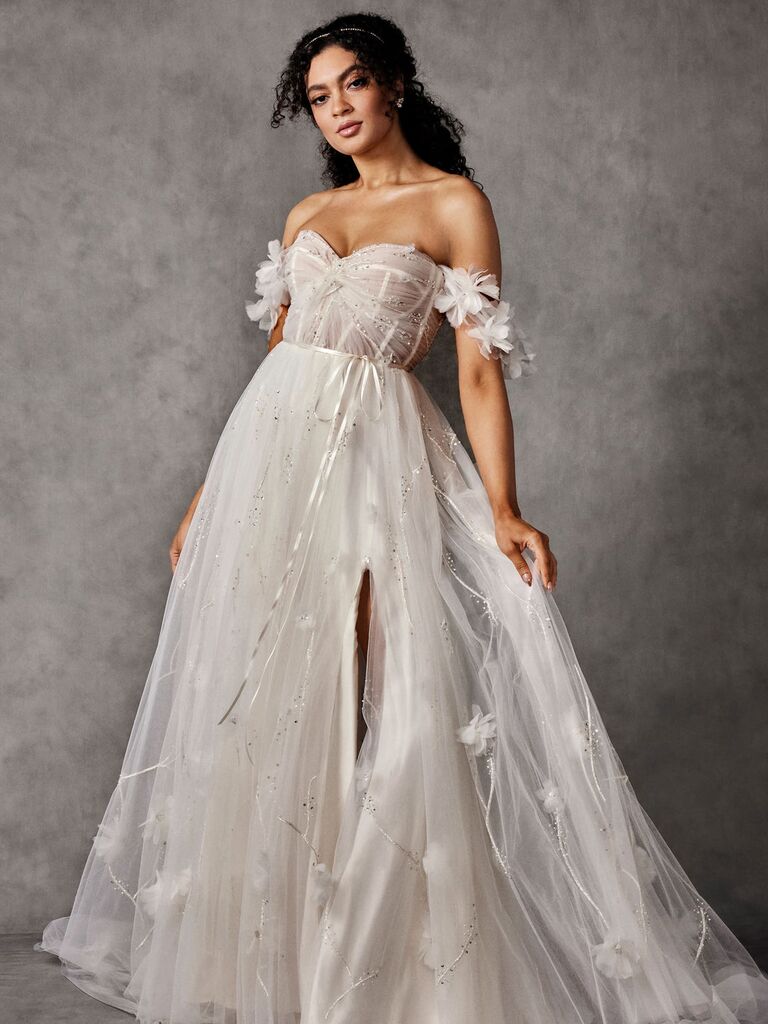 Ethereal wedding dress by Rebecca Schoneveld. 