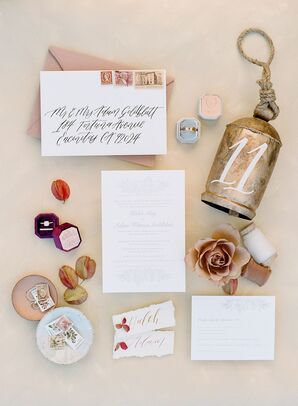 Invitation and Stationery Details for San Diego, California, Wedding