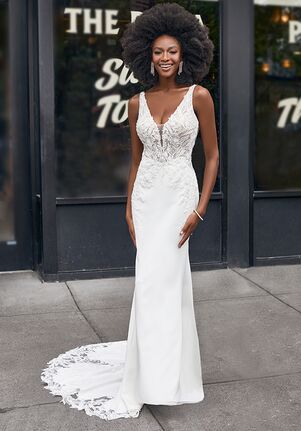 sheath wedding dress