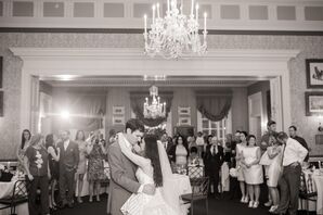 Down Hairstyle With Tulle Veil