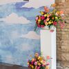 Hot Pink and Dusty Blue Set Apart This Minimony at Loring Social in Minneapolis, Minnesota