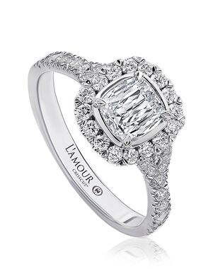 Christopher Designs Classic Cushion Cut Engagement Ring