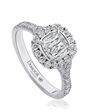 Christopher Designs Classic Cushion Cut Engagement Ring - thumbnail - 1