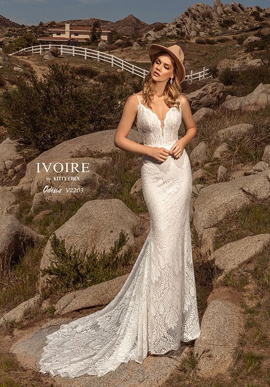 IVOIRE by KITTY CHEN ODESSA, V2203 Sheath Wedding Dress - 1