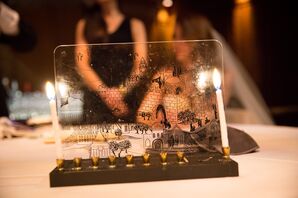Lighting the Menorah