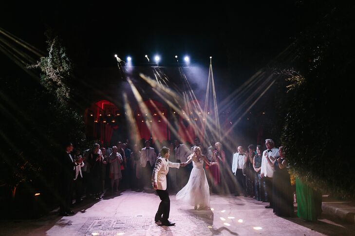 After dinner and a lively fire show, Lauren and Jacques ushered guests into the inner courtyard for an unforgettable dance party. Hits from across the decades kept the newlyweds and their guests glued to the dance floor. “We also set up a hookah lounge next to the dance floor and served late-night shawarma wraps to keep the party going into the wee hours.”