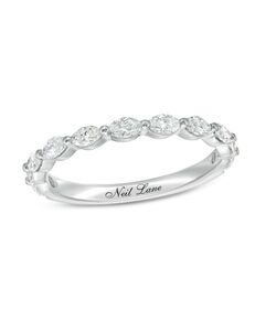 Kay Jewelers Neil Lane Premiere Diamond Band 5/8 ct tw 14K White Gold White Gold Wedding Ring