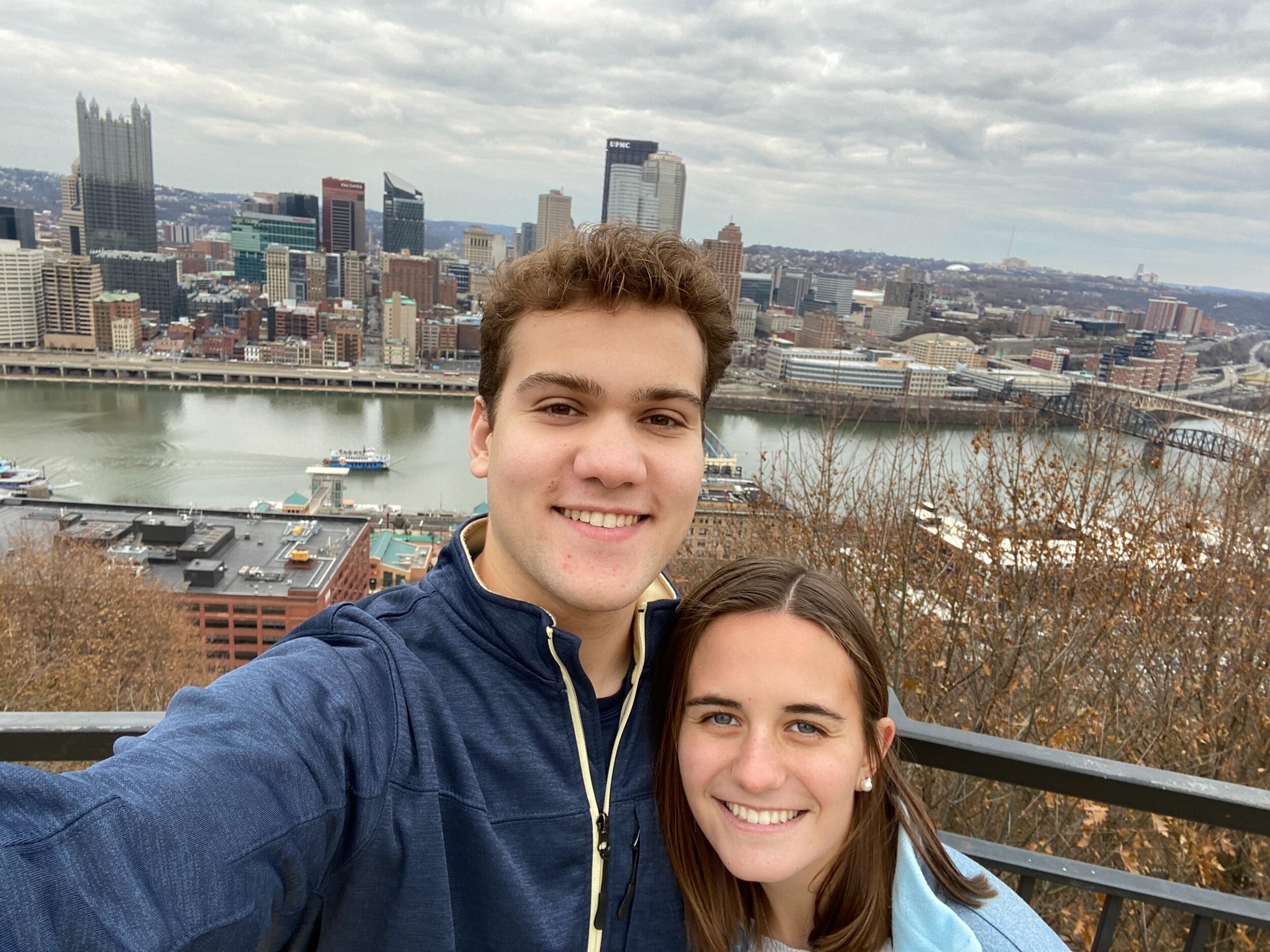 Ashlee's first trip to Pitt to visit Jake