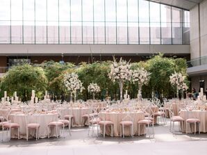 Pink Wedding Reception Decor at Cleveland Museum of Art