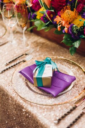 Gold Favor Boxes