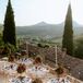 Reception on Patio in Italy With Mountain Views