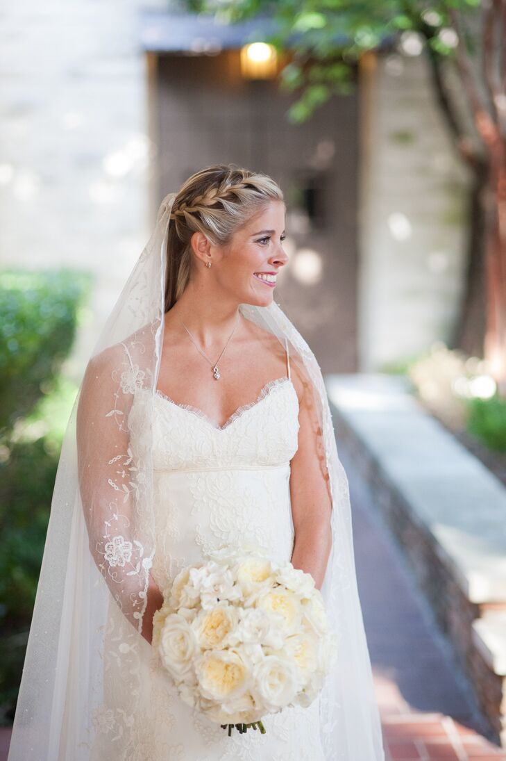 Amsale Lace Wedding Gown