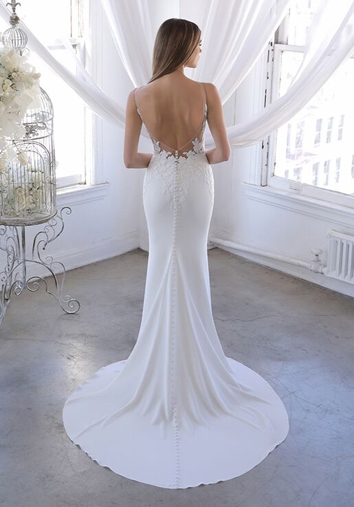 Blue by Enzoani Ozalea Sheath Wedding Dress - 4