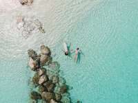 couple in turks and caicos elopement destinations wedding photos