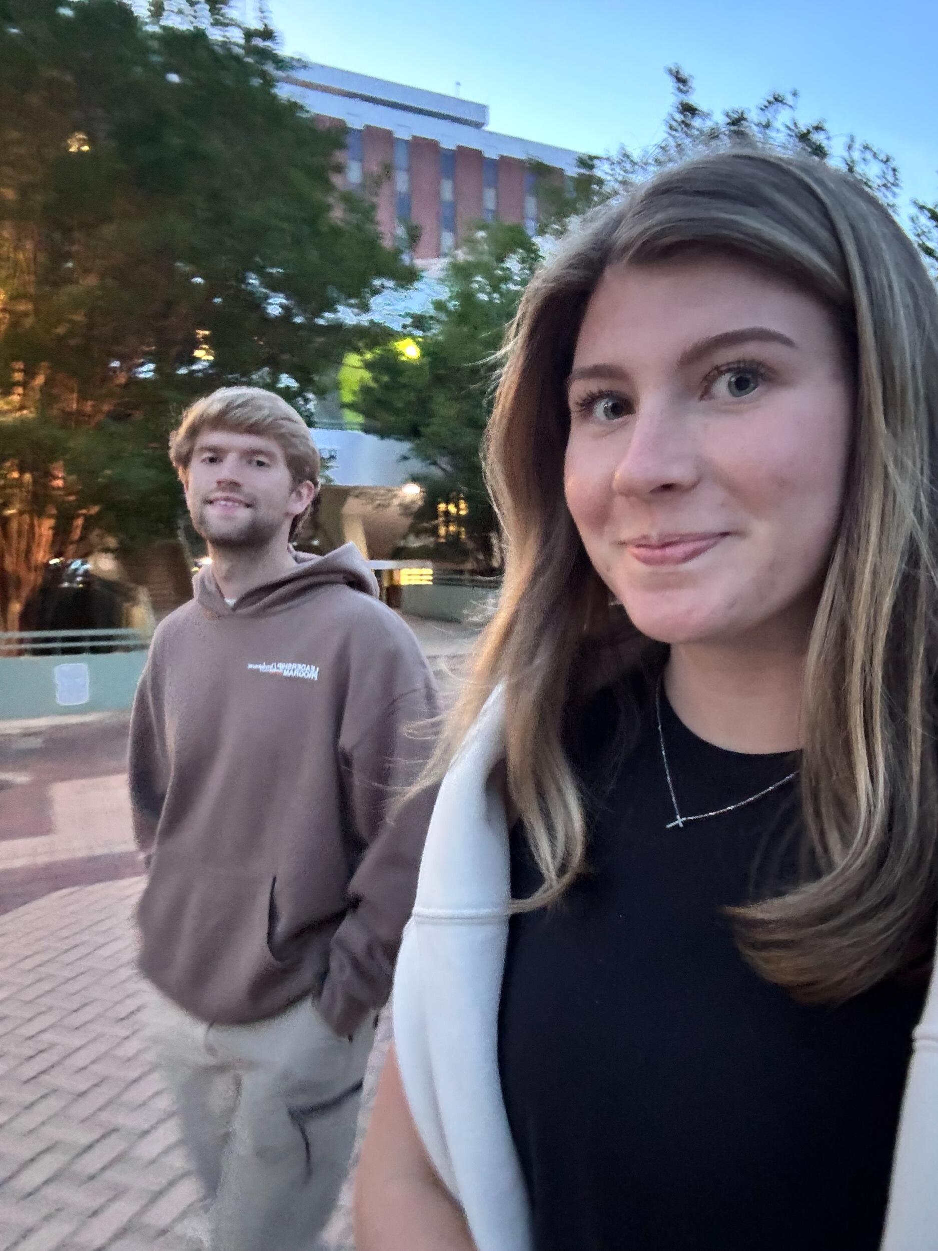 Our last campus walk together before Preston graduated from Auburn! 