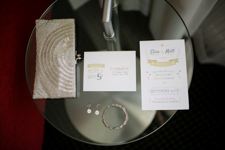 Matt and one of Elisa's bridesmaids, Alicia, designed the wedding invitations, response cards, ceremony programs and all of the signage in the venue.