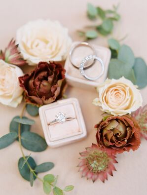 Engagement Ring in Blush Ring Box
