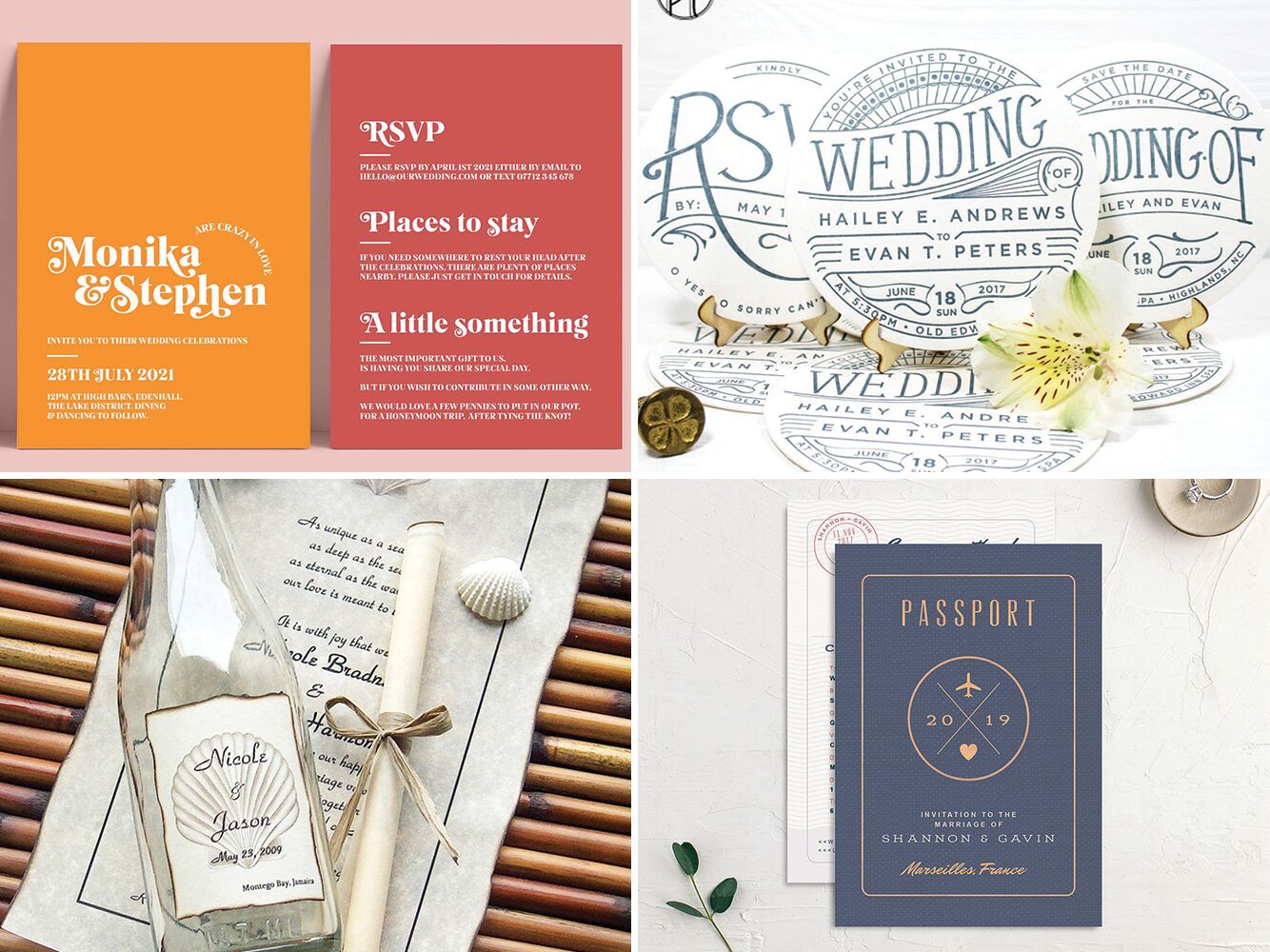 20 Unique Wedding Invitations That'll Stand Out In The Mail