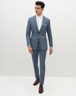 Suit Shop Men's Light Blue Suit Blue Tuxedo
