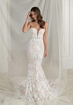 Justin Alexander Esme Fit-and-Flare Wedding Dress