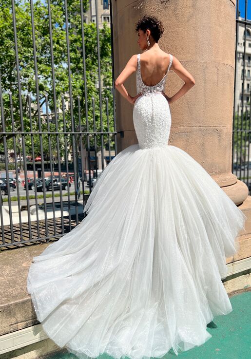 Demetrios AM15 Mermaid Wedding Dress - 2