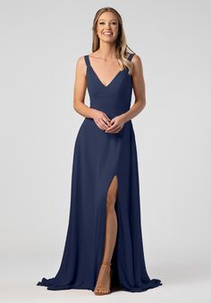 Kennedy Blue Meg V-Neck and Plunge Bridesmaid Dress