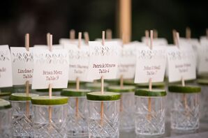 Vintage Etched-Glass Escort Cards