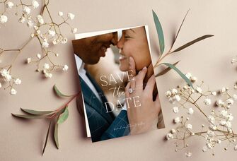 Beautiful save-the-dates made with a template. 