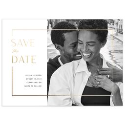 Modern Minimalist Save the Date Card by Vera Wang