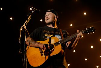 Zach Bryan performs onstage for day two of the 2023 Pilgrimage Music & Cultural Festival
